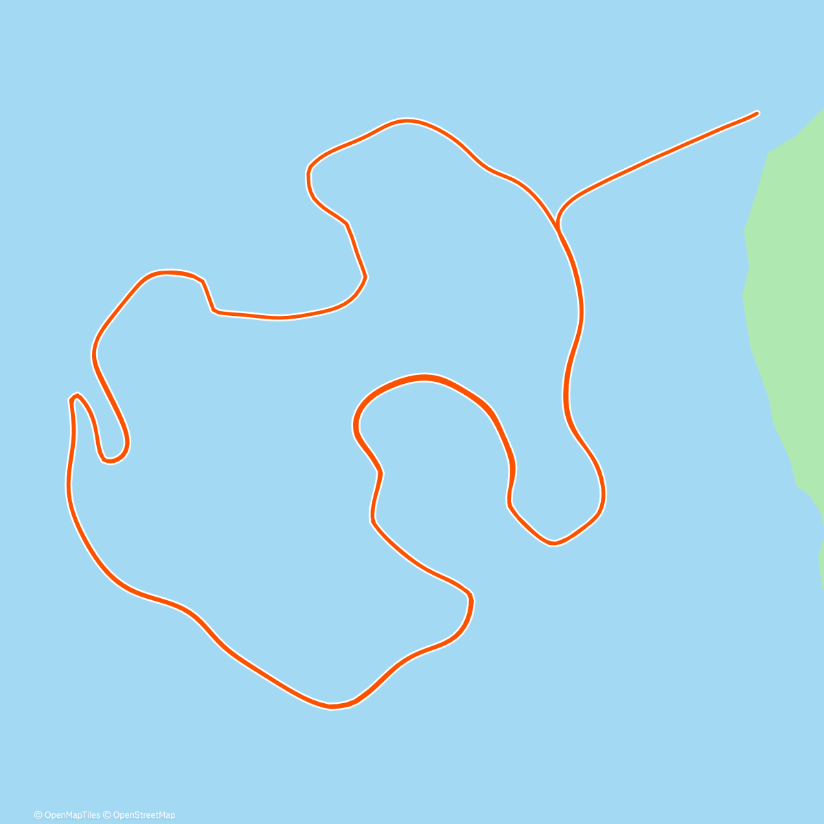 Map of the activity, Zwift - Watopia