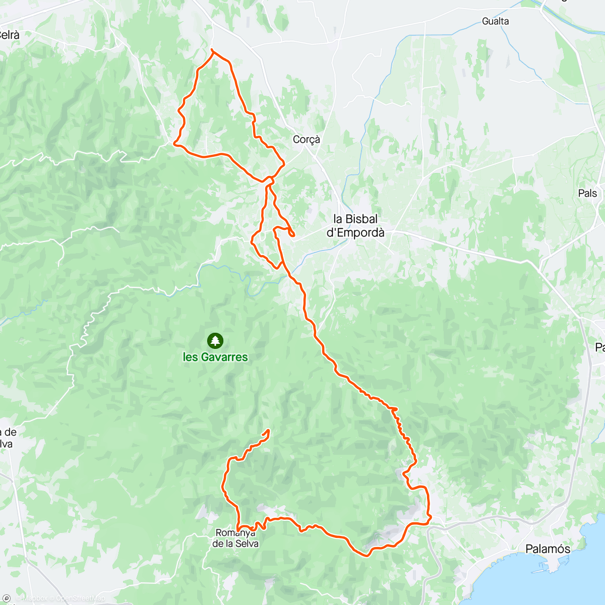 Map of the activity, Puig d’Arques