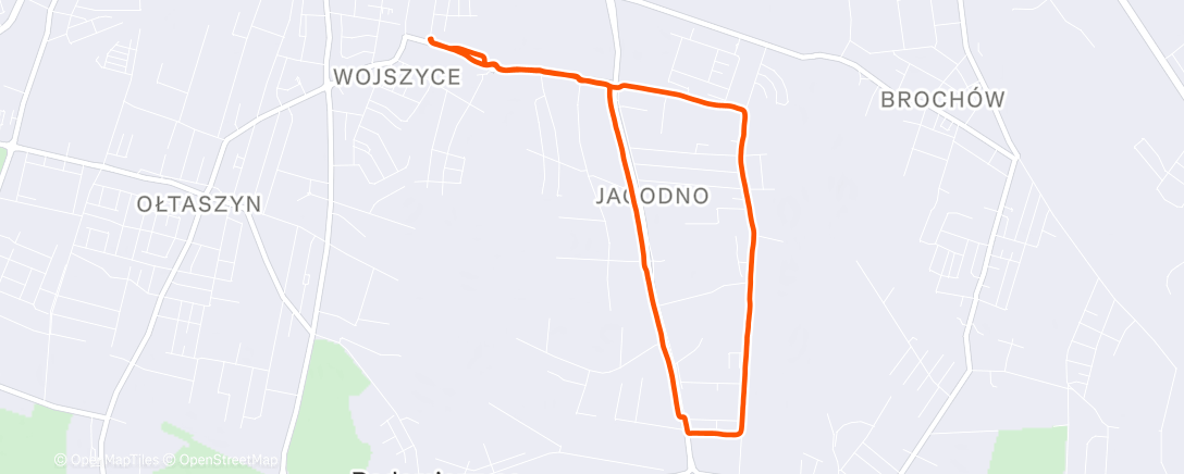 Map of the activity, Z Żoną run