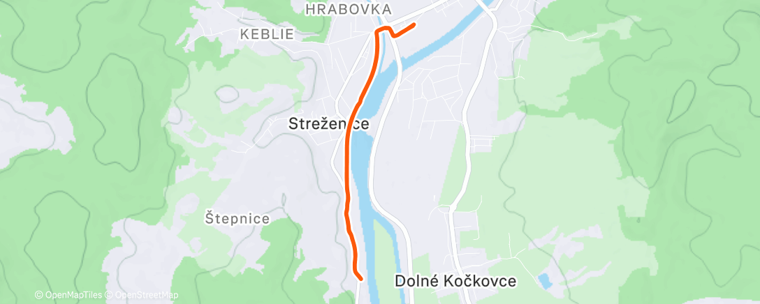 Map of the activity, Morning Run