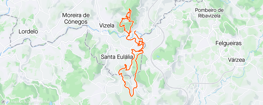 Map of the activity, 2 ronda Rota da tocha