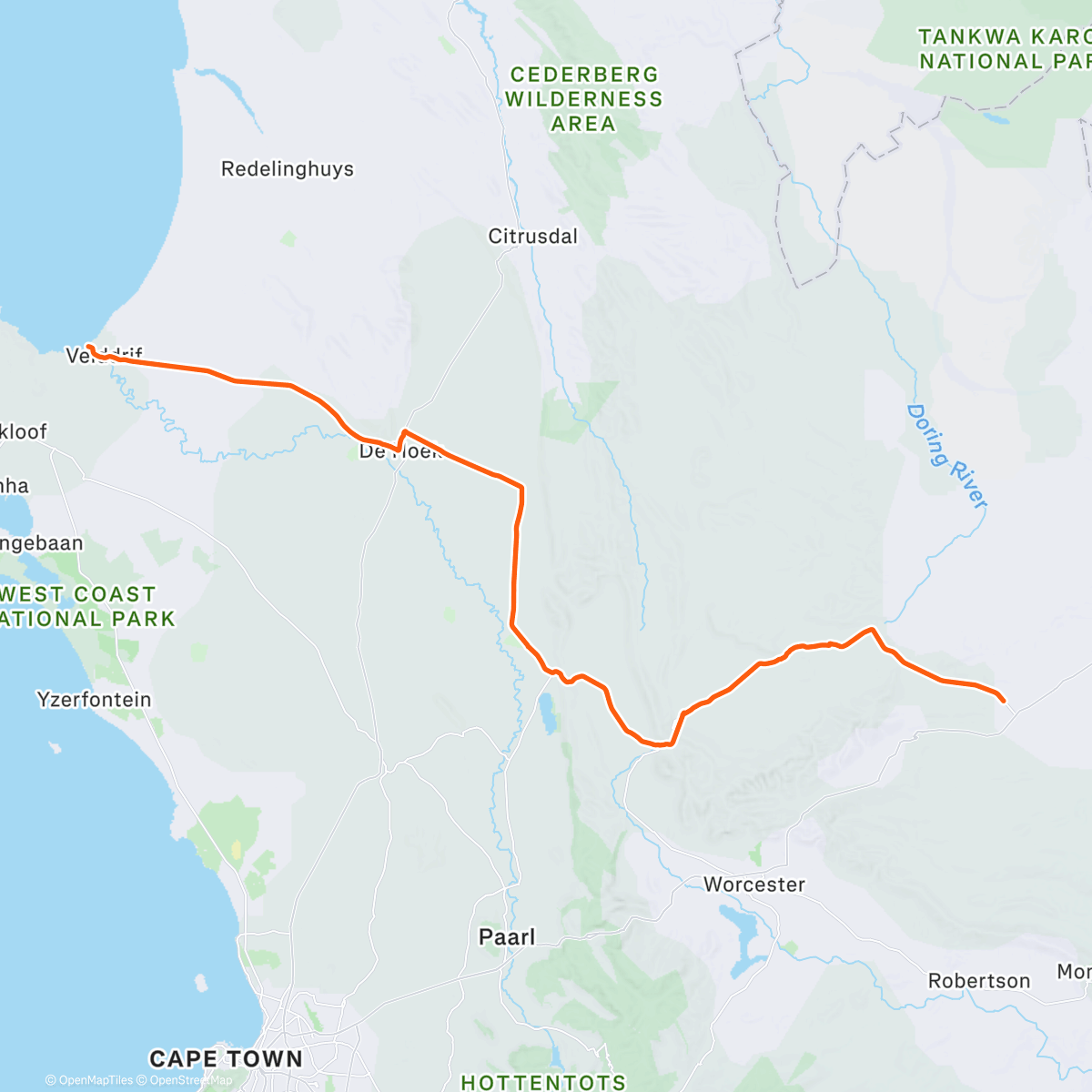 Карта физической активности (Vom Aquila Safari Park🦒🐘🐐🦏🦓🐃🦁zum Atlanic 🌊)