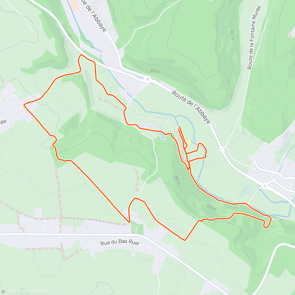 Map of the activity, Trail solo 🏃🏼‍♀️🔦