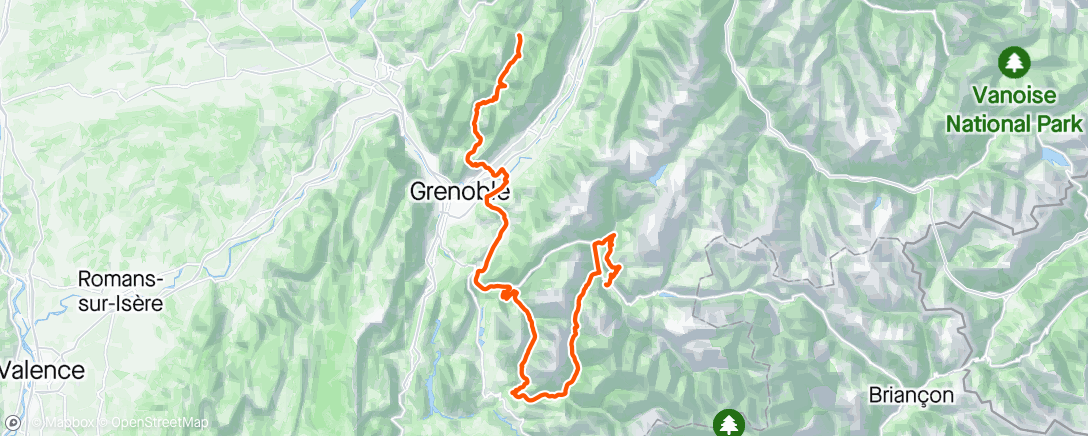 Map of the activity, 5. Etapa Alpes Isere