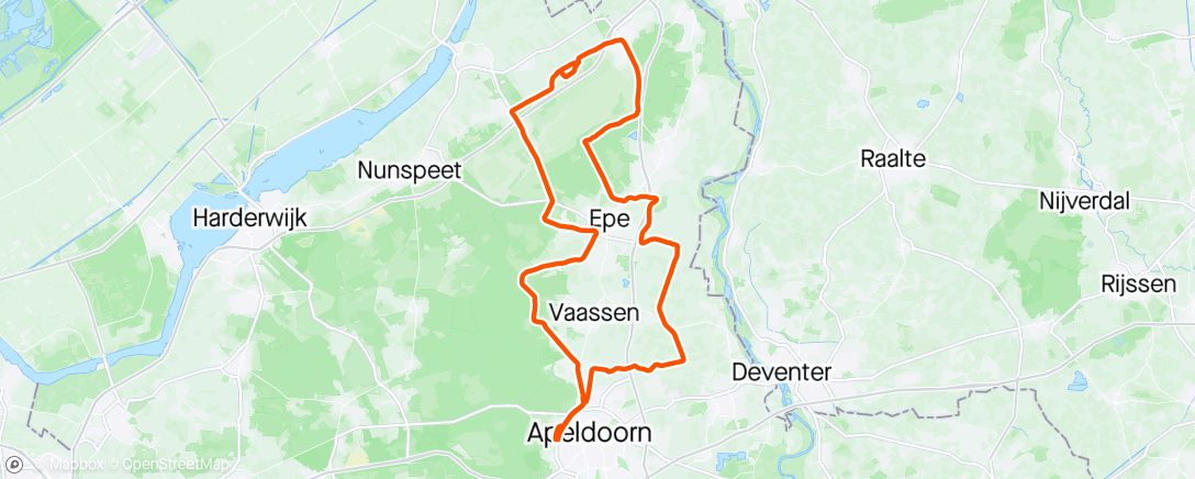 Map of the activity, Trainingskoers 't Loo