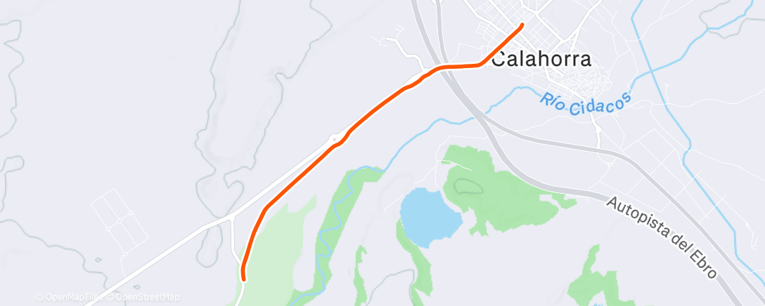 Map of the activity, Carrera de mañana