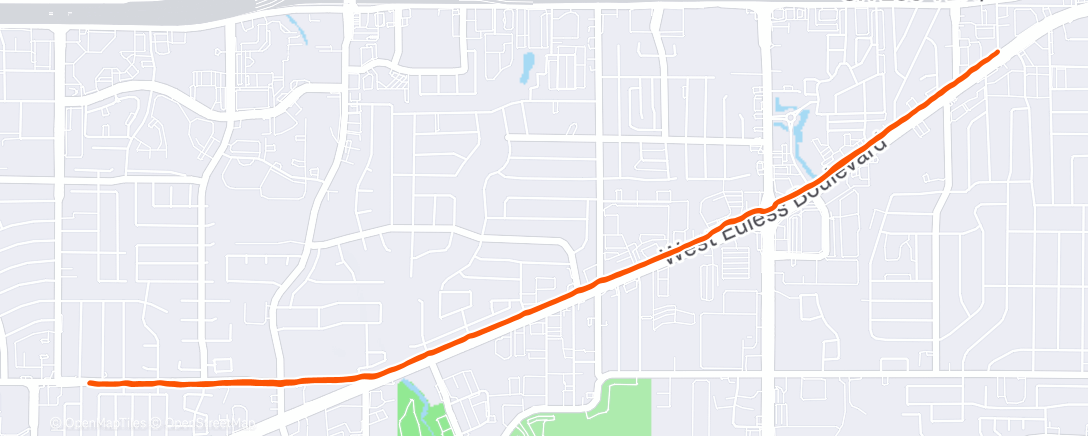 Map of the activity, Morning Run