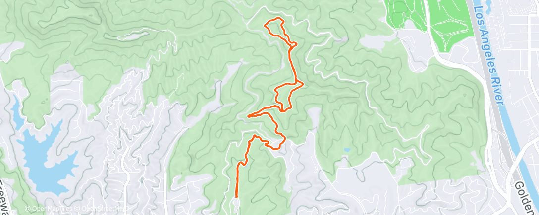 Map of the activity, Afternoon Hike