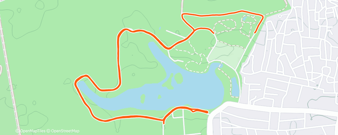 Map of the activity, Morning Run