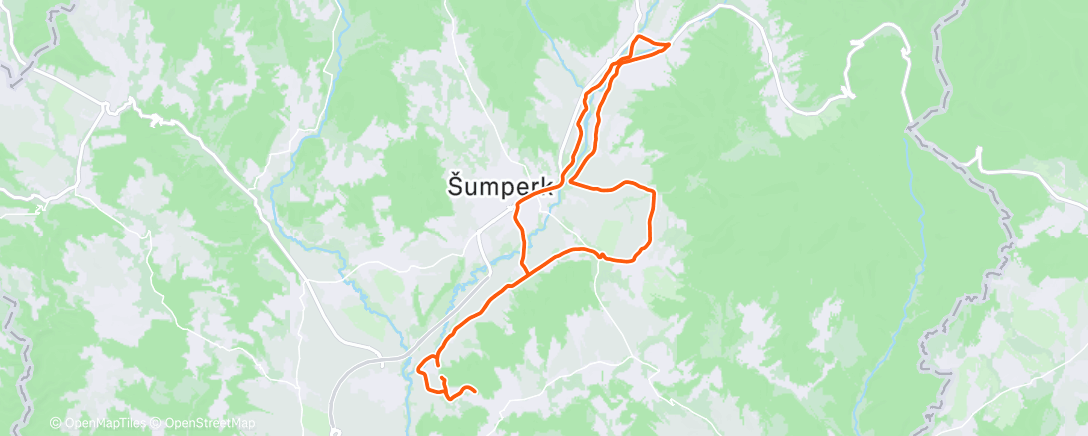 Map of the activity, Morning Ride