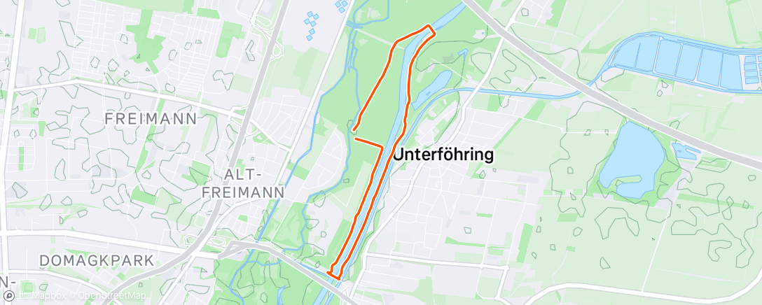 Map of the activity, Morning Run
