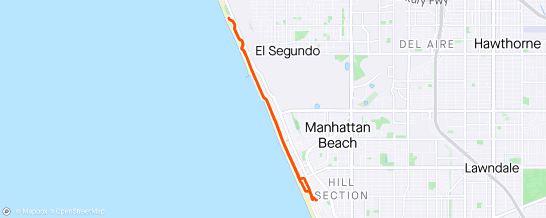 Mapa de la actividad (Beach spin)