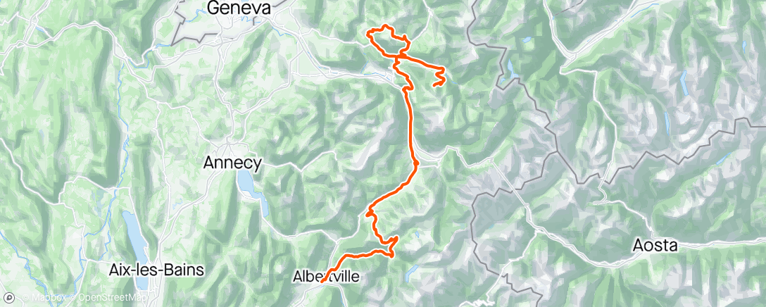 Map of the activity, Dauphine - Stage 7