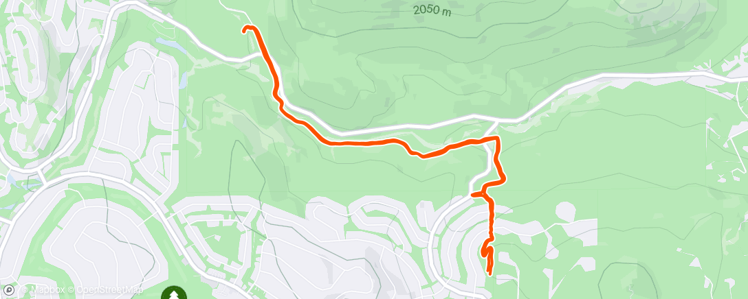 Map of the activity, Lunch Hike