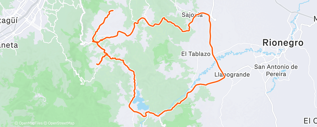 Карта физической активности (Morning Ride)