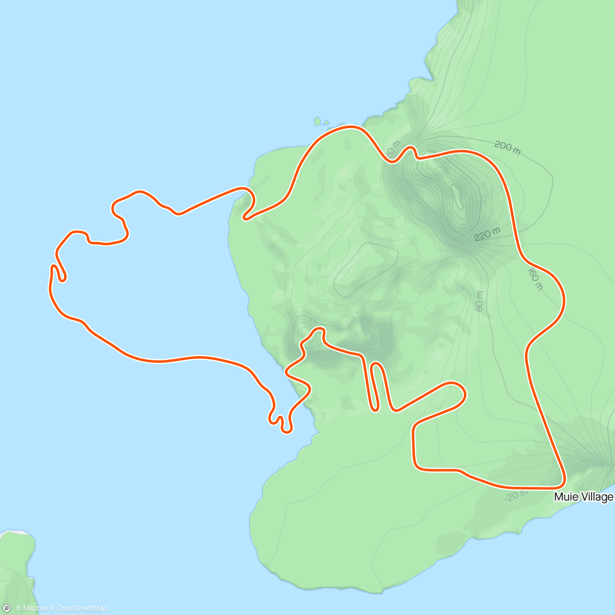 Mapa de la actividad (Zwift - Beach Island Loop in Watopia)