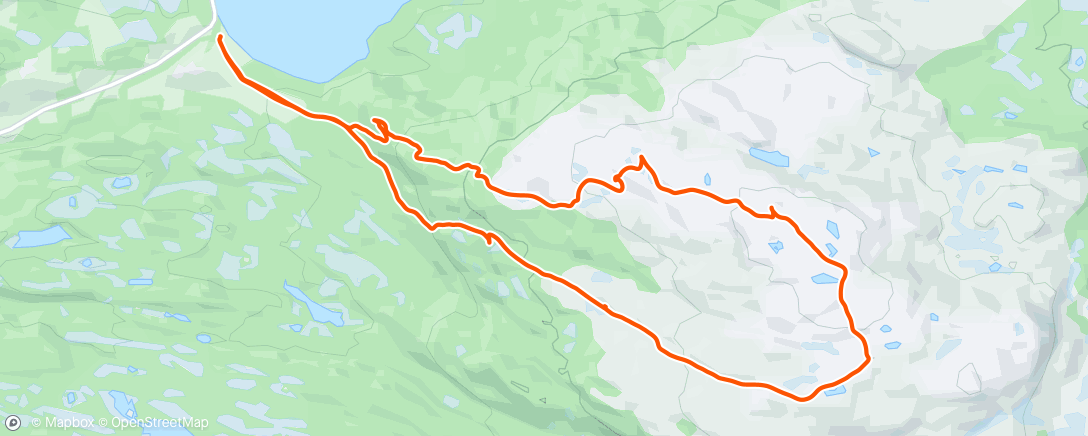 Map of the activity, Lunch Rando: Familietur på påskeaften - Tifjellet Haute Route i varmen 😎