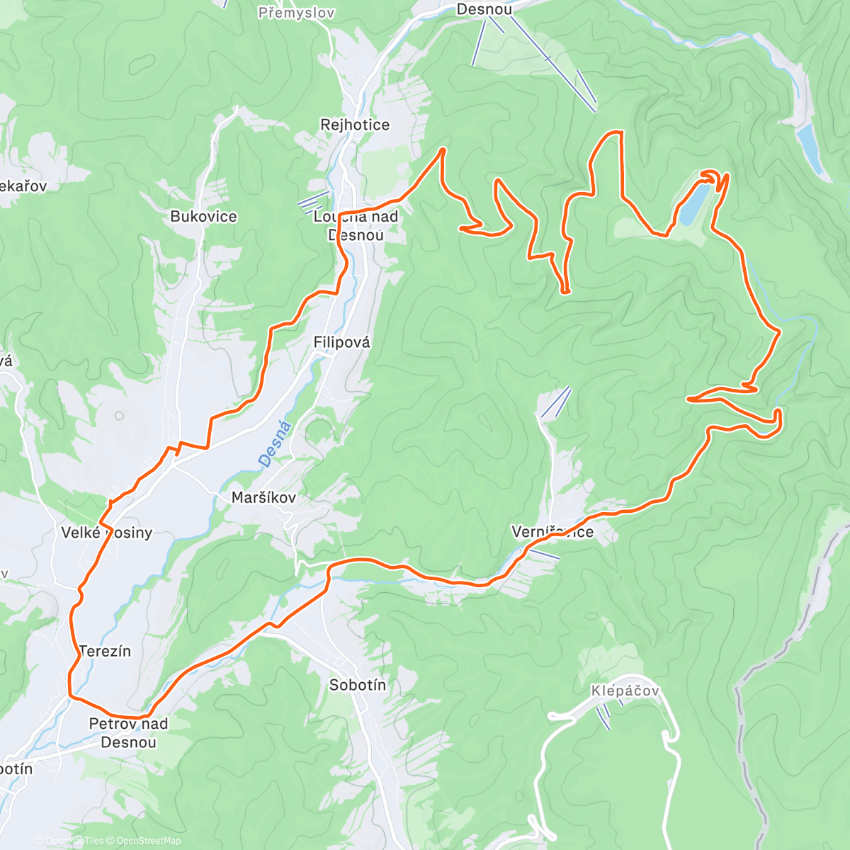 Карта физической активности (-10⁰C ideální podmínky na bike 👌☀️☀️☀️ na dlouhé stráňe. žádné bláto 👍)
