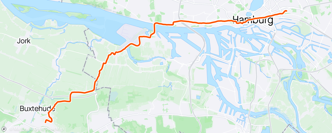 Map of the activity, Bike to home