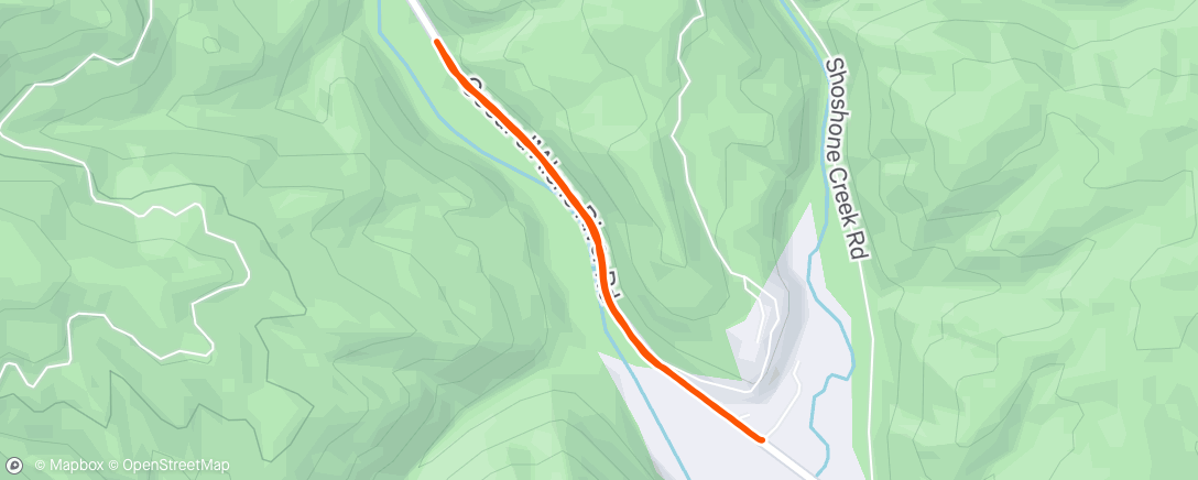 Map of the activity, Morning Run