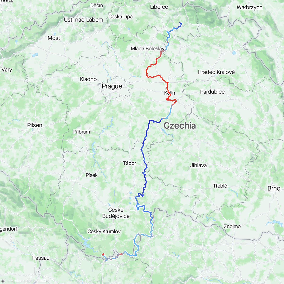 Map of the activity, Bohemia Divide 2023 #1,2