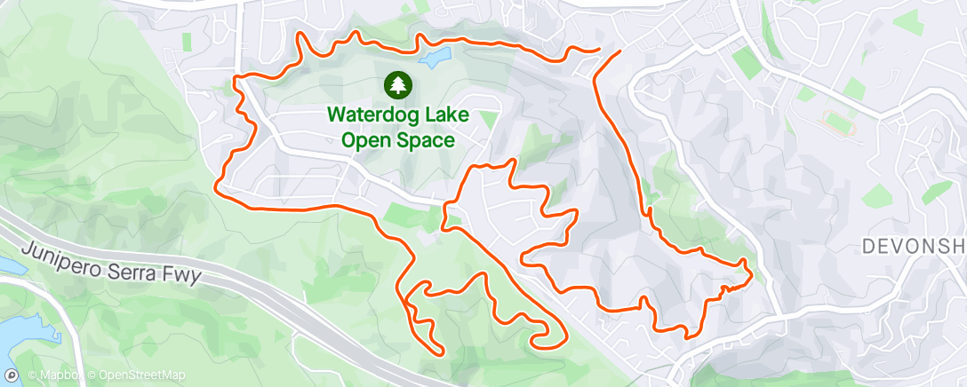 Map of the activity, Waterdog-CX-Canyon