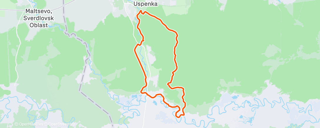 Map of the activity, Забег 36.6, замыкающий.