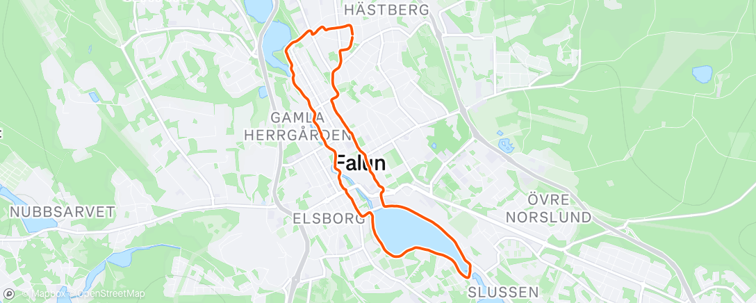 Map of the activity, 5k flåströskel