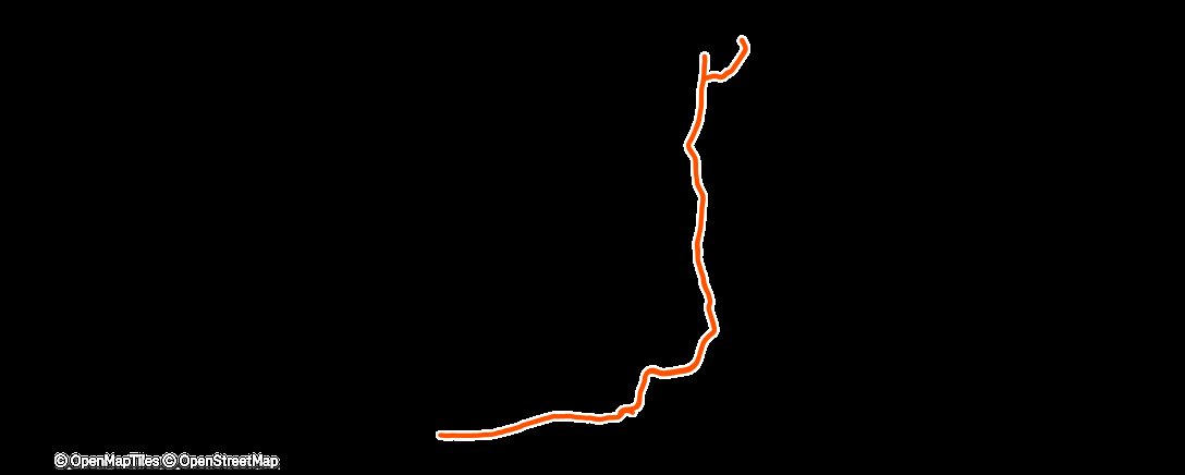 Mapa de la actividad (Afternoon Run)