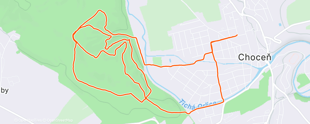 Map of the activity, RW