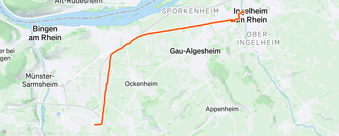 Map of the activity, Monday Afternoon Cycle