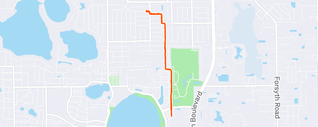 Карта физической активности (Morning Run)