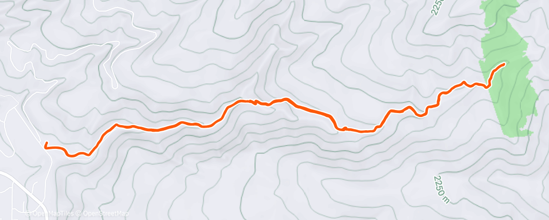 Map of the activity, A single splotch of Christmas snow