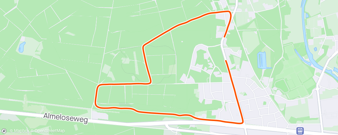 Map of the activity, Vroeg bosloopje