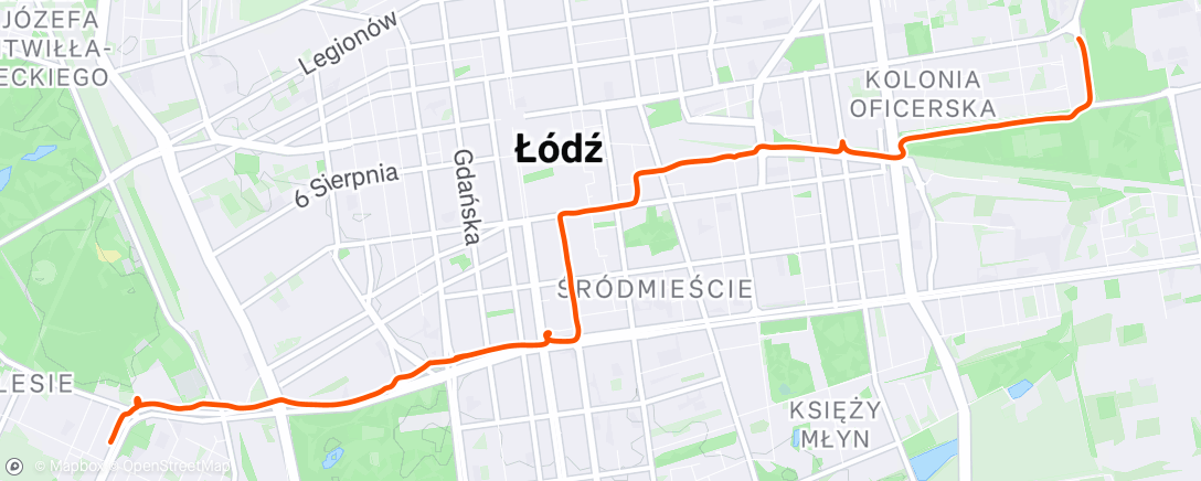 Map of the activity, Afternoon Ride