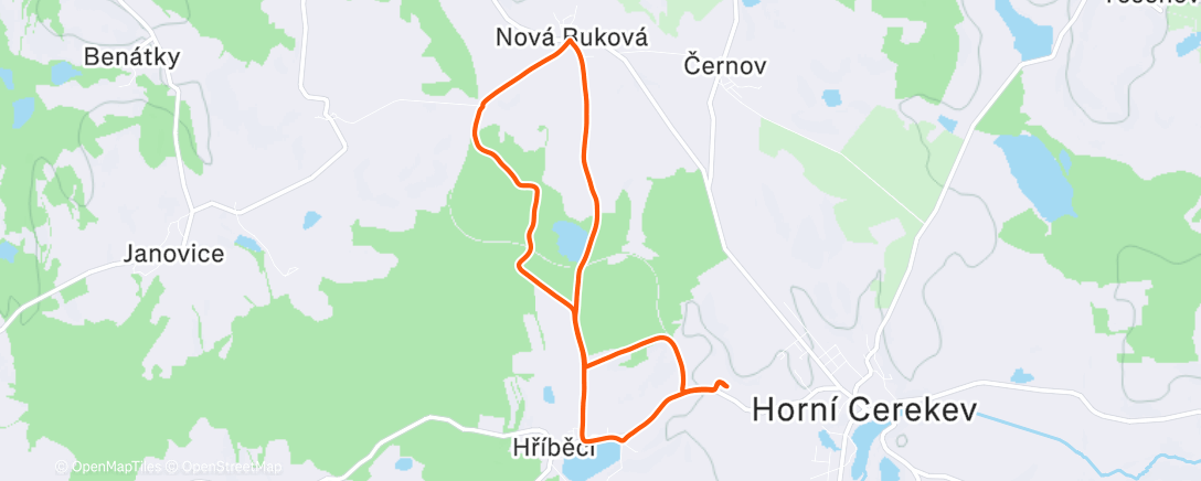 Карта физической активности (Noc je ještě nesvlíknutá)