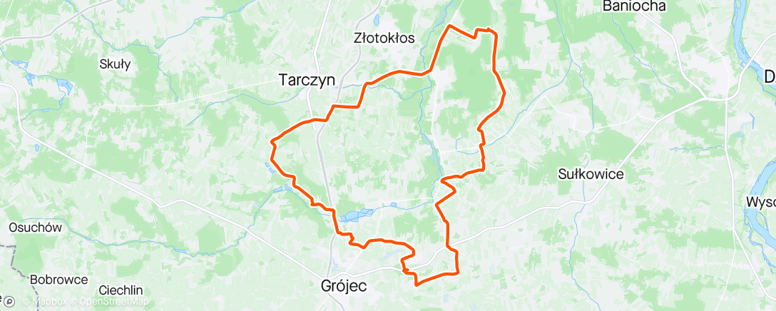 Map of the activity, Szwędanie się po okolicy Ride ☁️