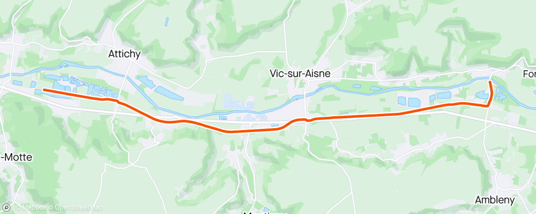 Map of the activity, VTA du dimanche