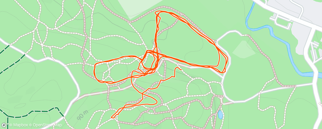 Map of the activity, feel like poop
