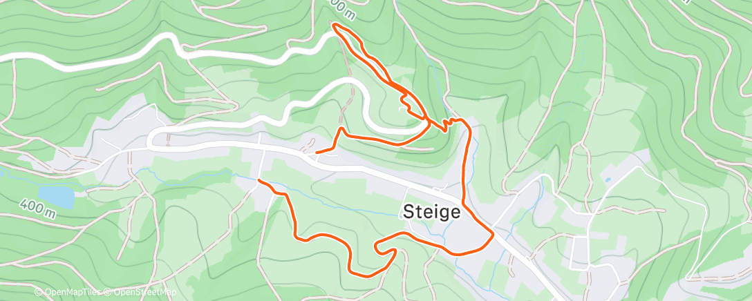 Карта физической активности (Trail le midi)