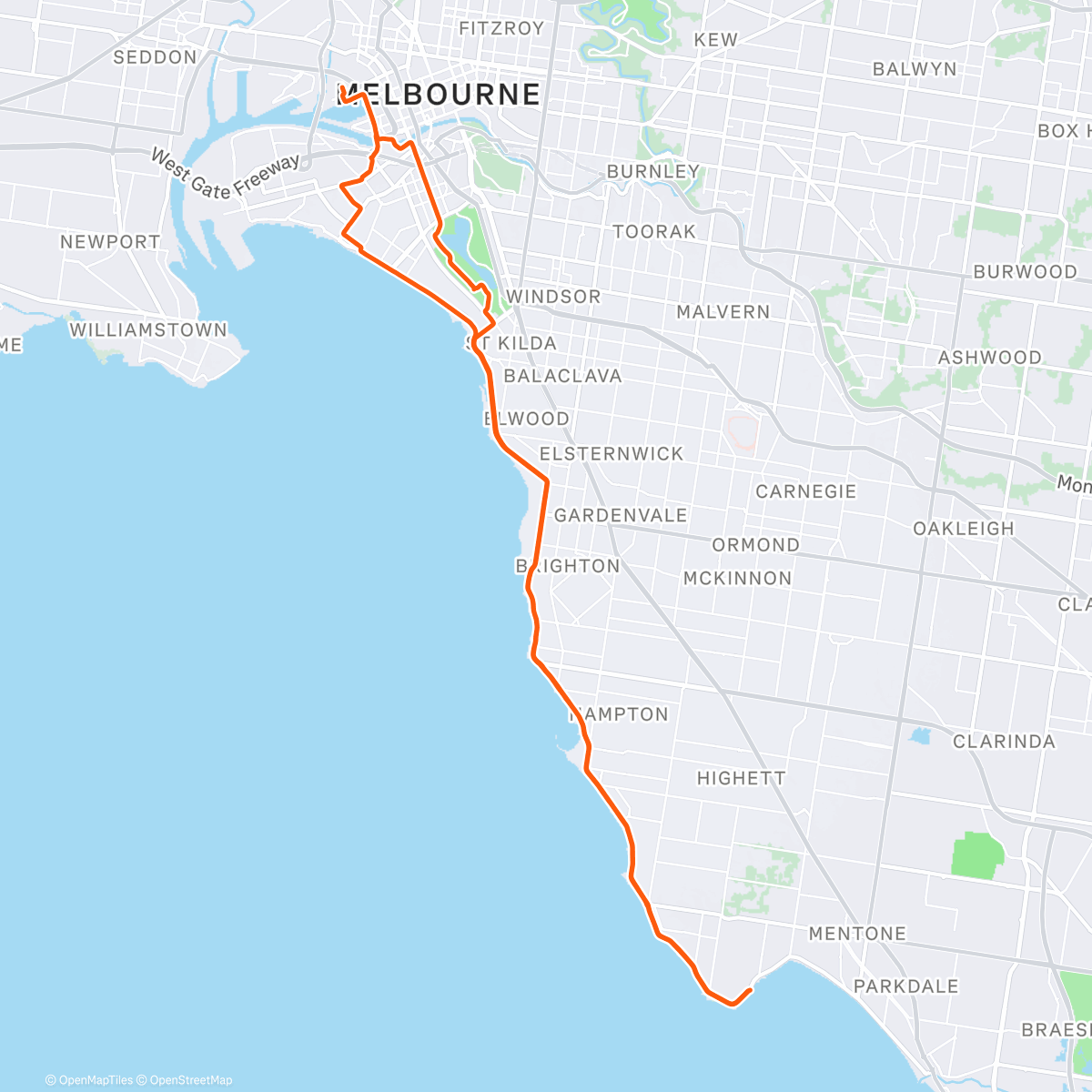 Map of the activity, Melbourne prolog