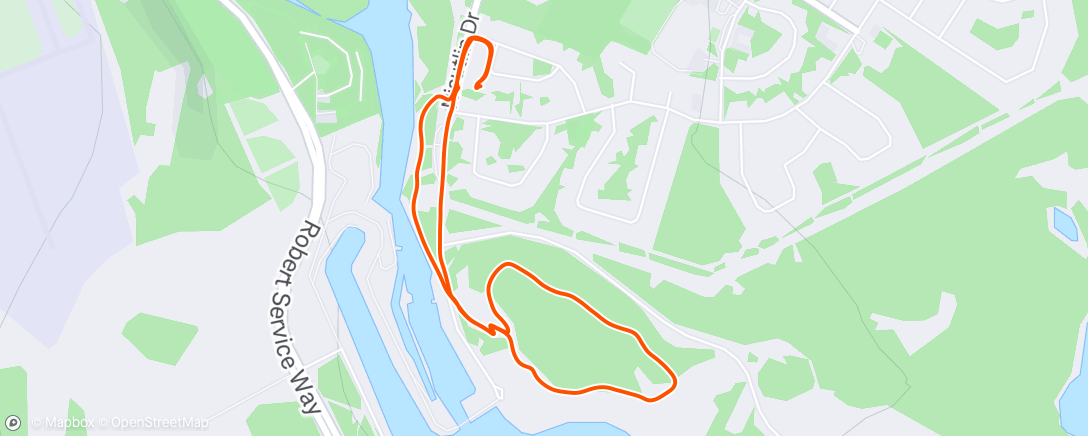 Map of the activity, Afternoon Workout