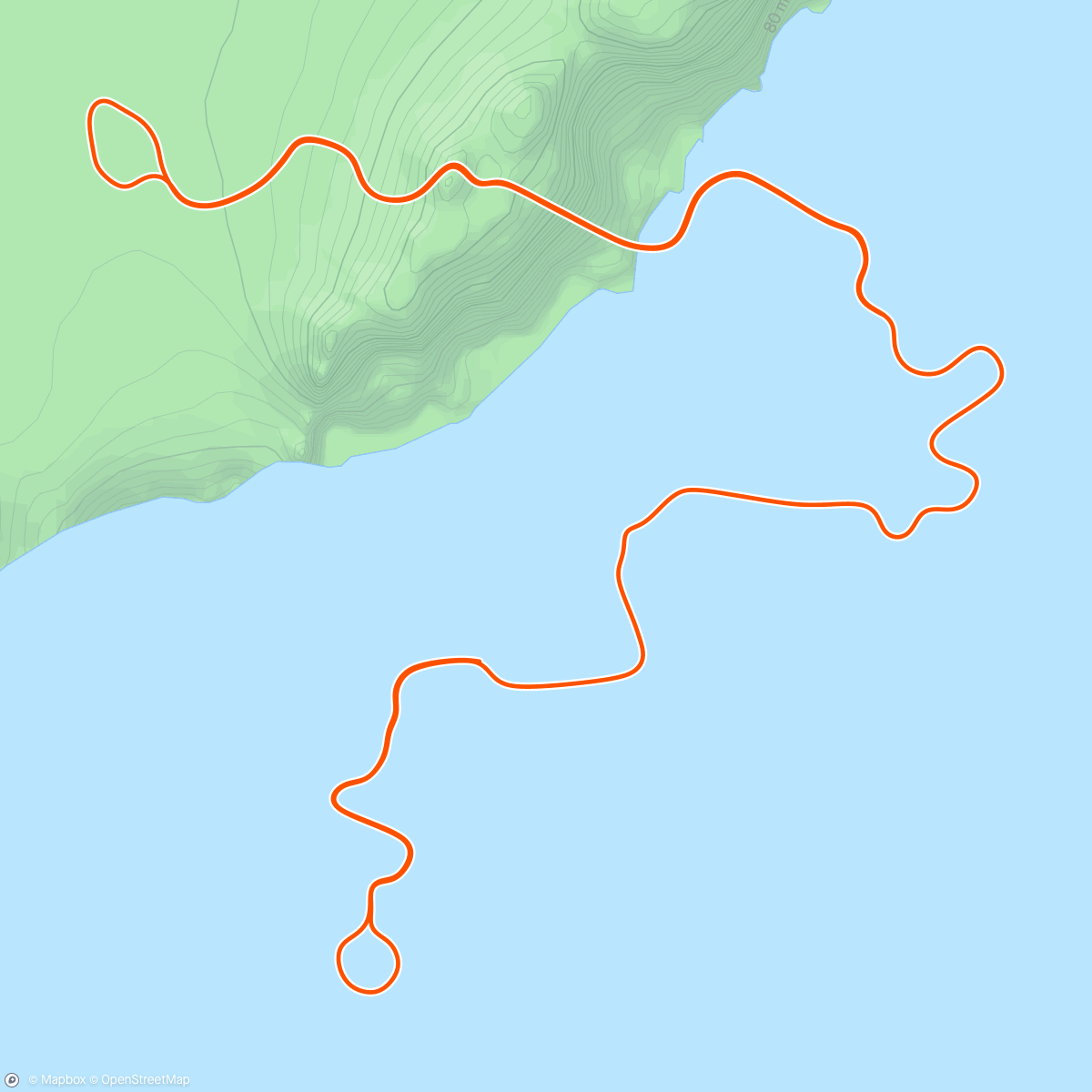 Map of the activity, Zwift - Pacer Group Ride: Tempus Fugit in Watopia with Coco