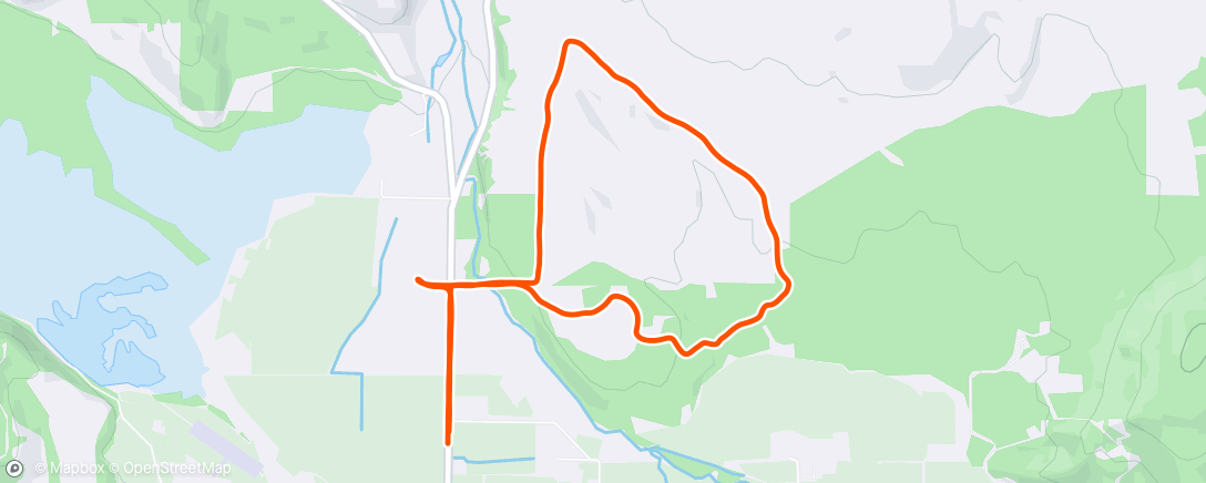Map of the activity, Morning Run