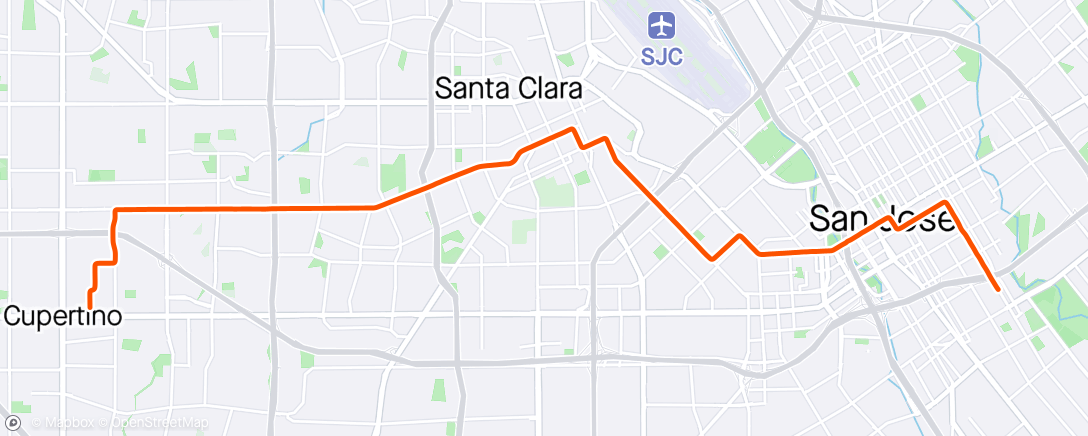 Mapa da atividade, commute from work