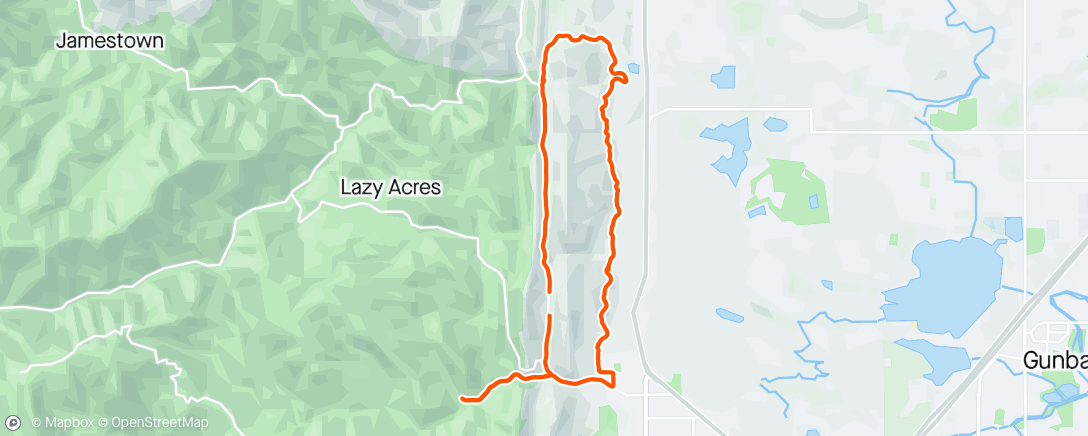 Map of the activity, Morning Ride