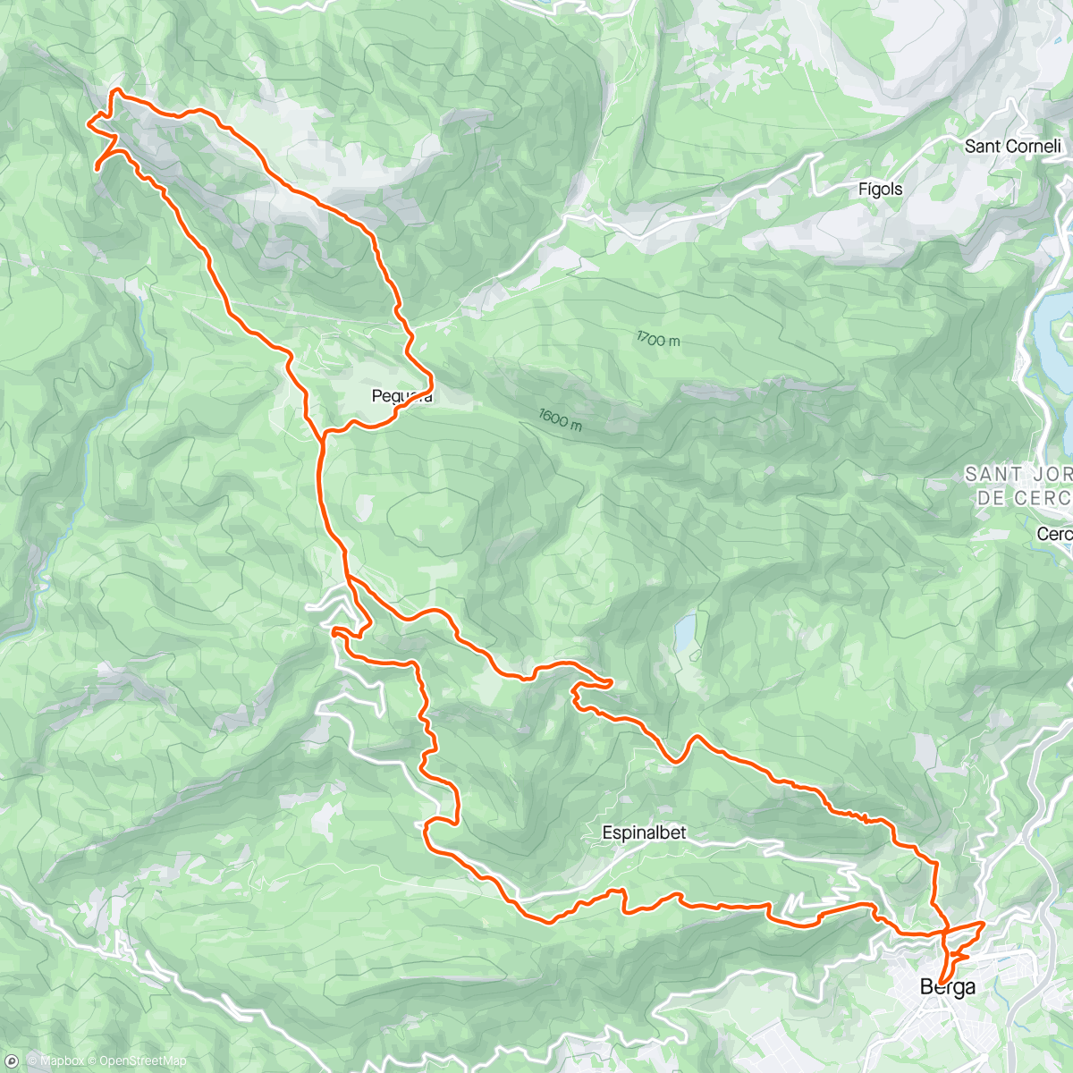 Map of the activity, Clàssiques de Berga - Marató a Z1 Z2  🤣