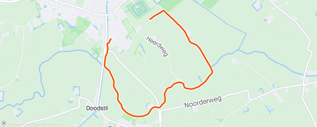 Map of the activity, Zondagloopje