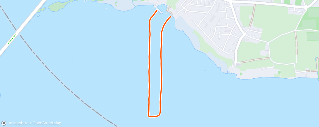 Map of the activity, IM 70.3 Switzerland - Swim - Couldn't find anybody to draft from, just cruised and took it easy