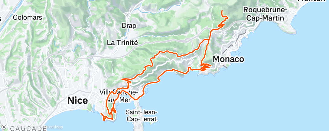 Map of the activity, Morning Ride